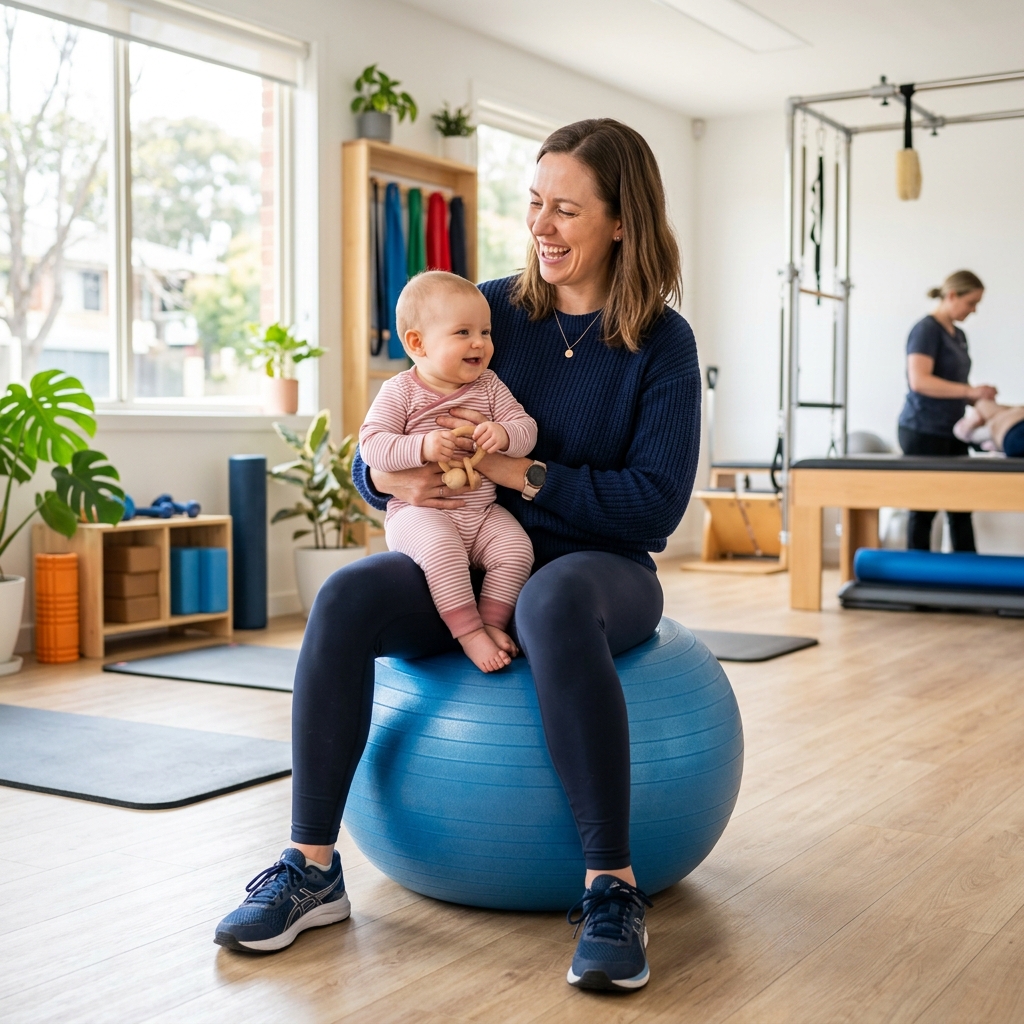 Happy Mother and Baby